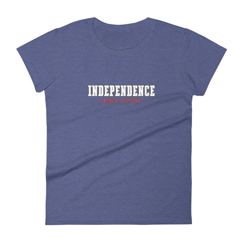 Independence Est. 1776 Women's short sleeve t-shirt - Mainstream Freedom